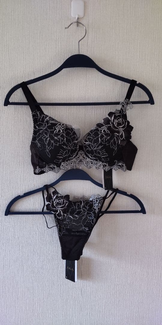 【ルビア】 ワコール サルート VIVA LINE 黒 ワコール サルート 17グループ 17G VIVA LINE ブラジャー DEF