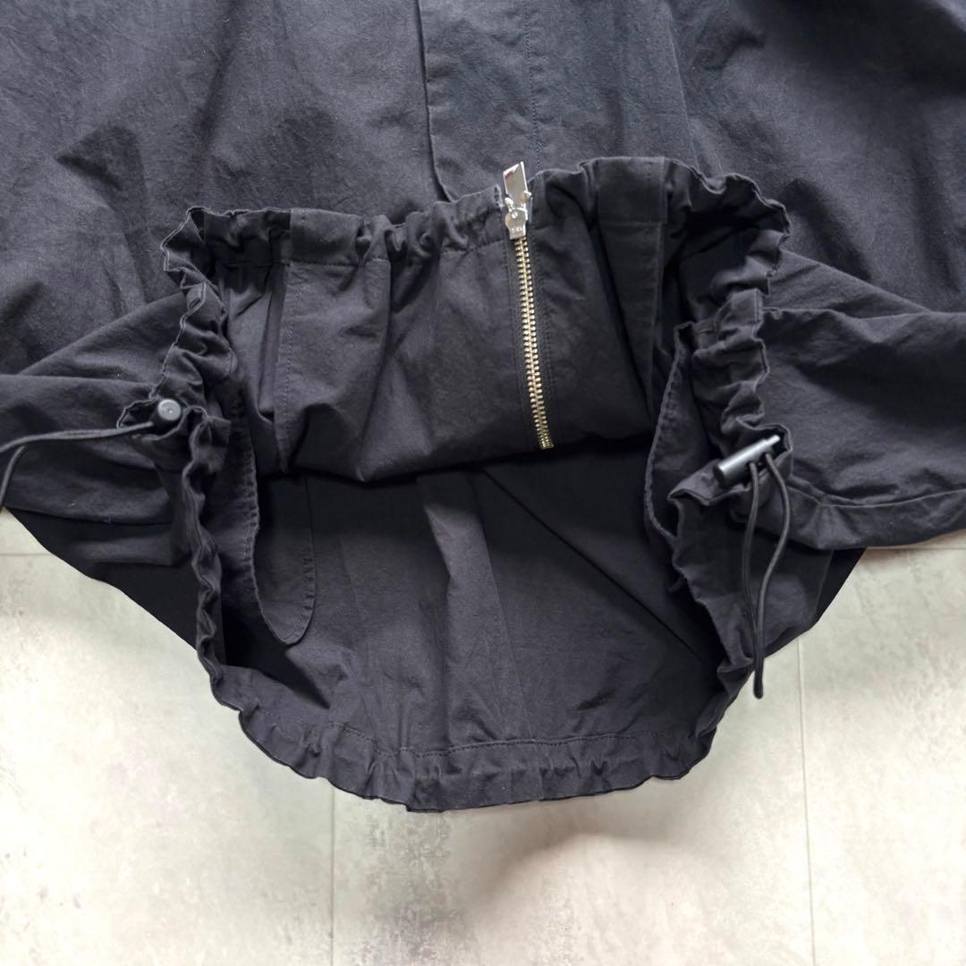 21ss】SISE バルーンショートフィールドジャケット ブラック 短丈