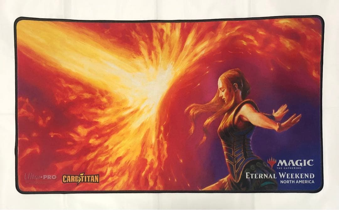 mtg プレイマット 意志の力 force of will 意思の力 ステッチ枠