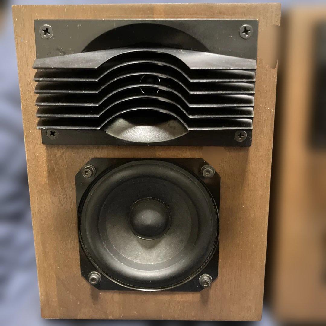 【新年特価】《完動品》木製スタック型スピーカー 2ウェイ2スピーカー