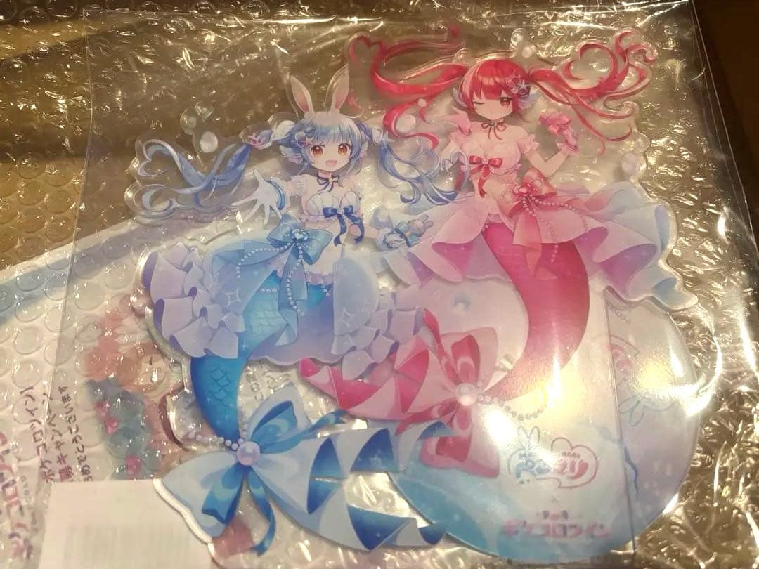 ポケコロツイン コラボ 限定 宝鐘マリン 兎田ぺこら BIGアクリル