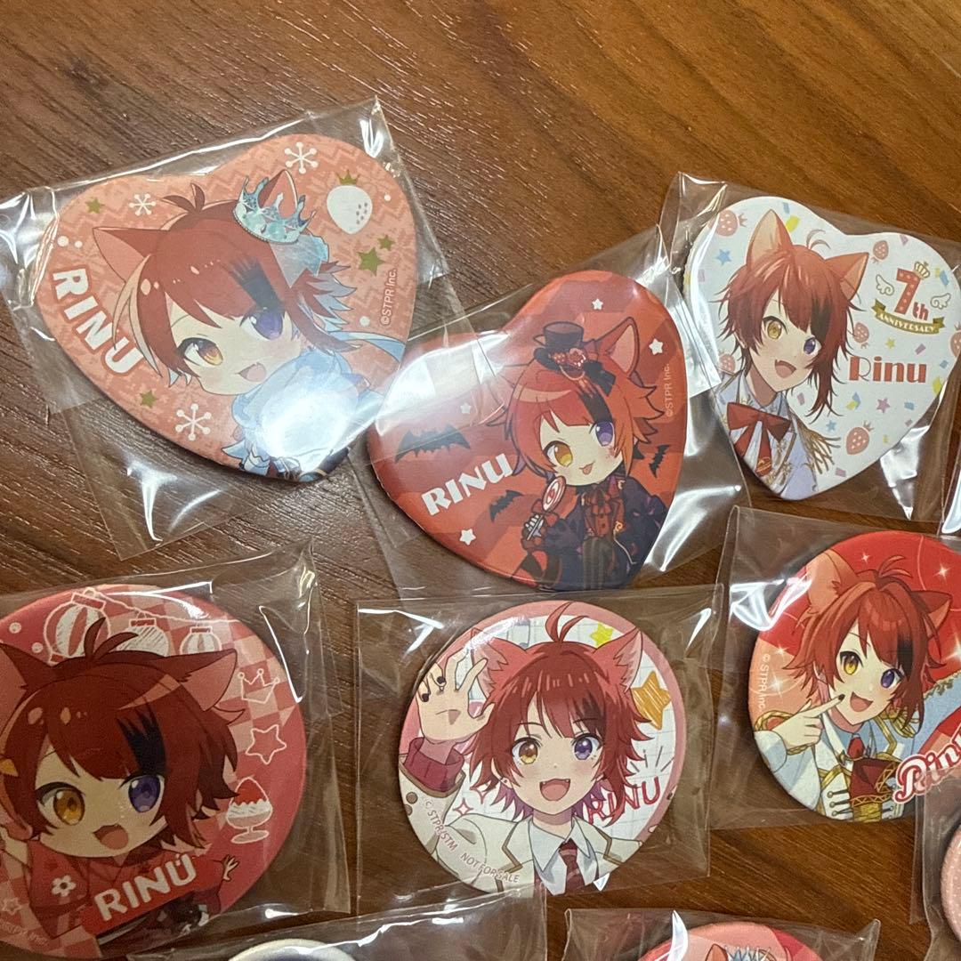 すとぷり⭐︎莉犬RINU缶バッジアクキーセット - メルカリ