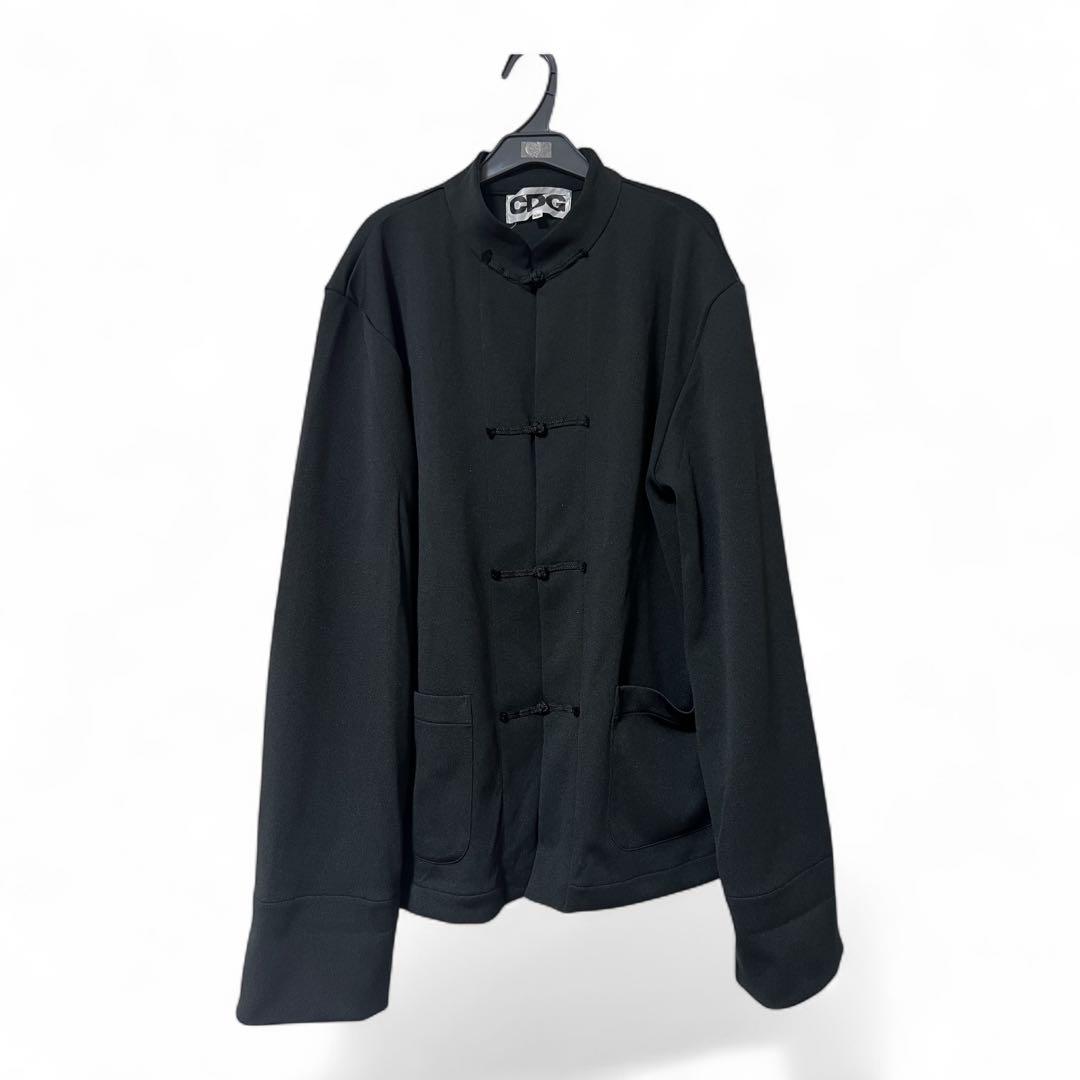 CDG エステルチャイナジャケット CDG POLYESTER JACQUARD GARMENT TREATED CHINA JACKET | CDG - COMME