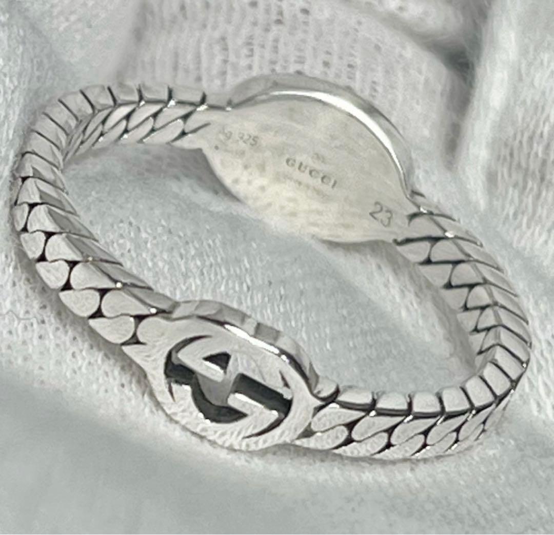 極美品‼️GUCCI 指輪 ダブルGチェーンモチーフリング 23号 - メルカリ