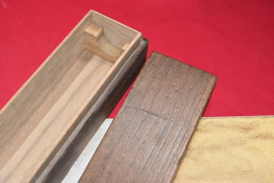 掛軸用桐箱/磨き時代箱/空箱/内寸60.7㎝×5.9㎝/掛軸☆宝船☆AB-233
