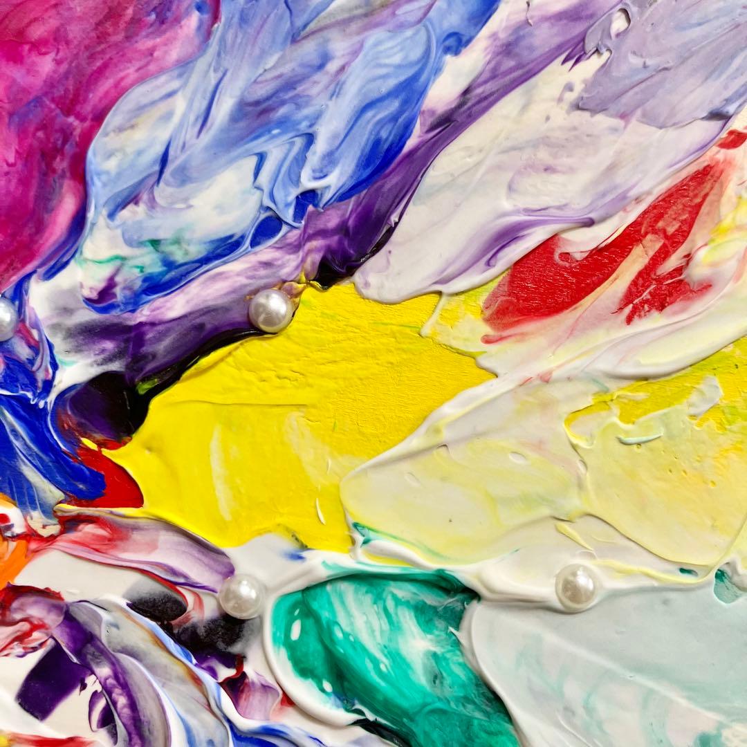 colorful＊テクスチャーアート 絵画 原画 抽象画 現代アート カラフル