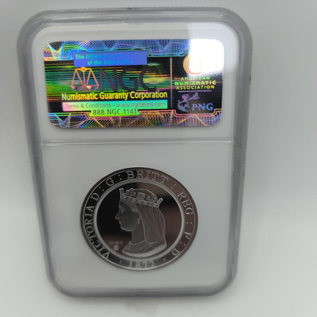 ぷ*ん様 1872年 クイーン・ビクトリア 銀貨 - メルカリ