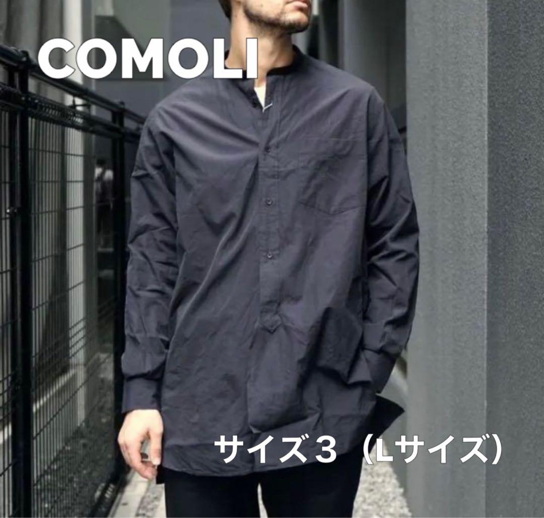 COMOLI コモリバンドカラーシャツ/NAVY size3 - メルカリ