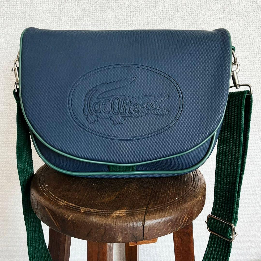 90s ヴィンテージ ラコステ LACOSTE ショルダーバッグ カバン レア