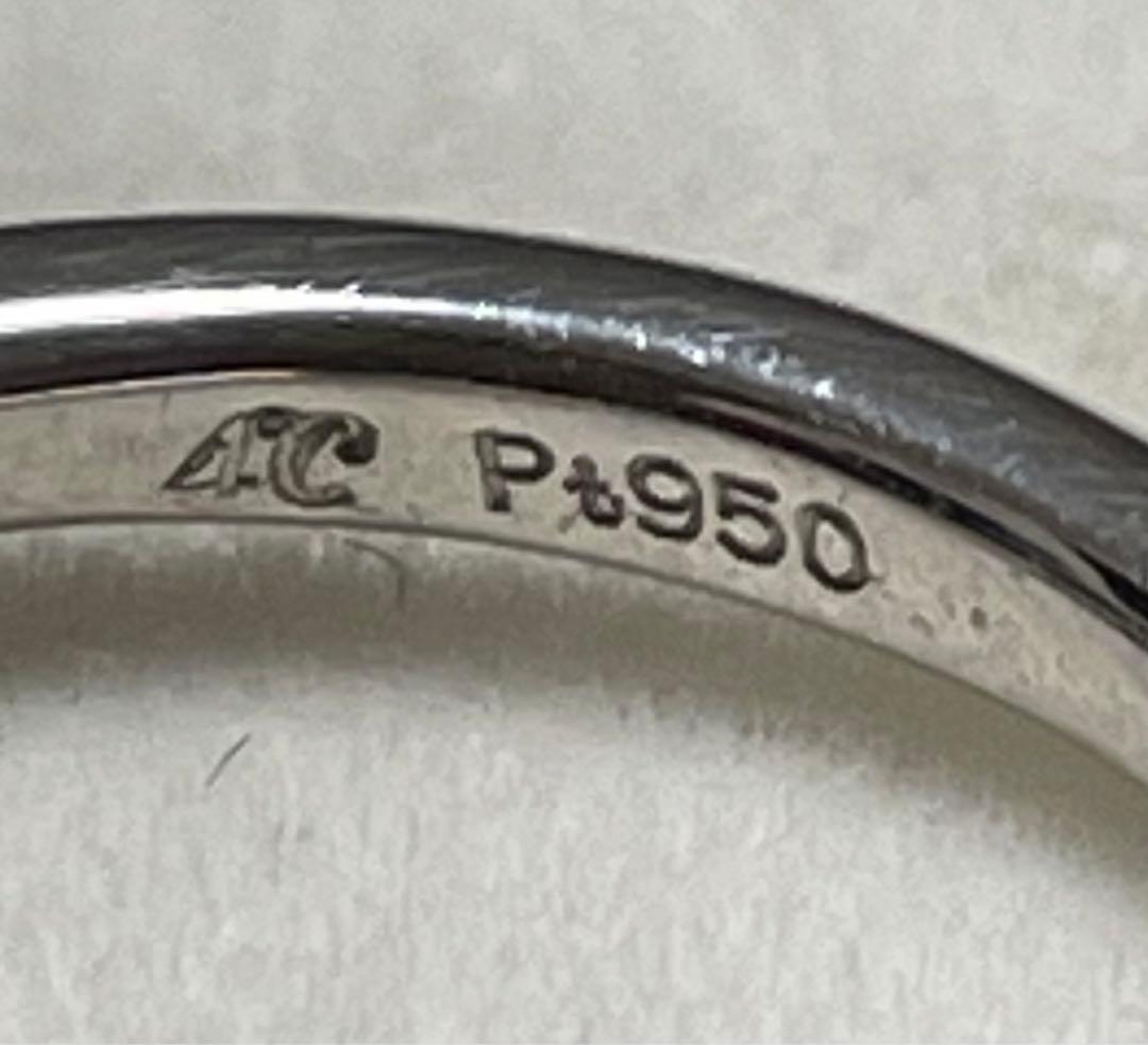 値下※美品★鑑定書付き！最高級♪4°c Pt950 ダイヤリング 0.253ct