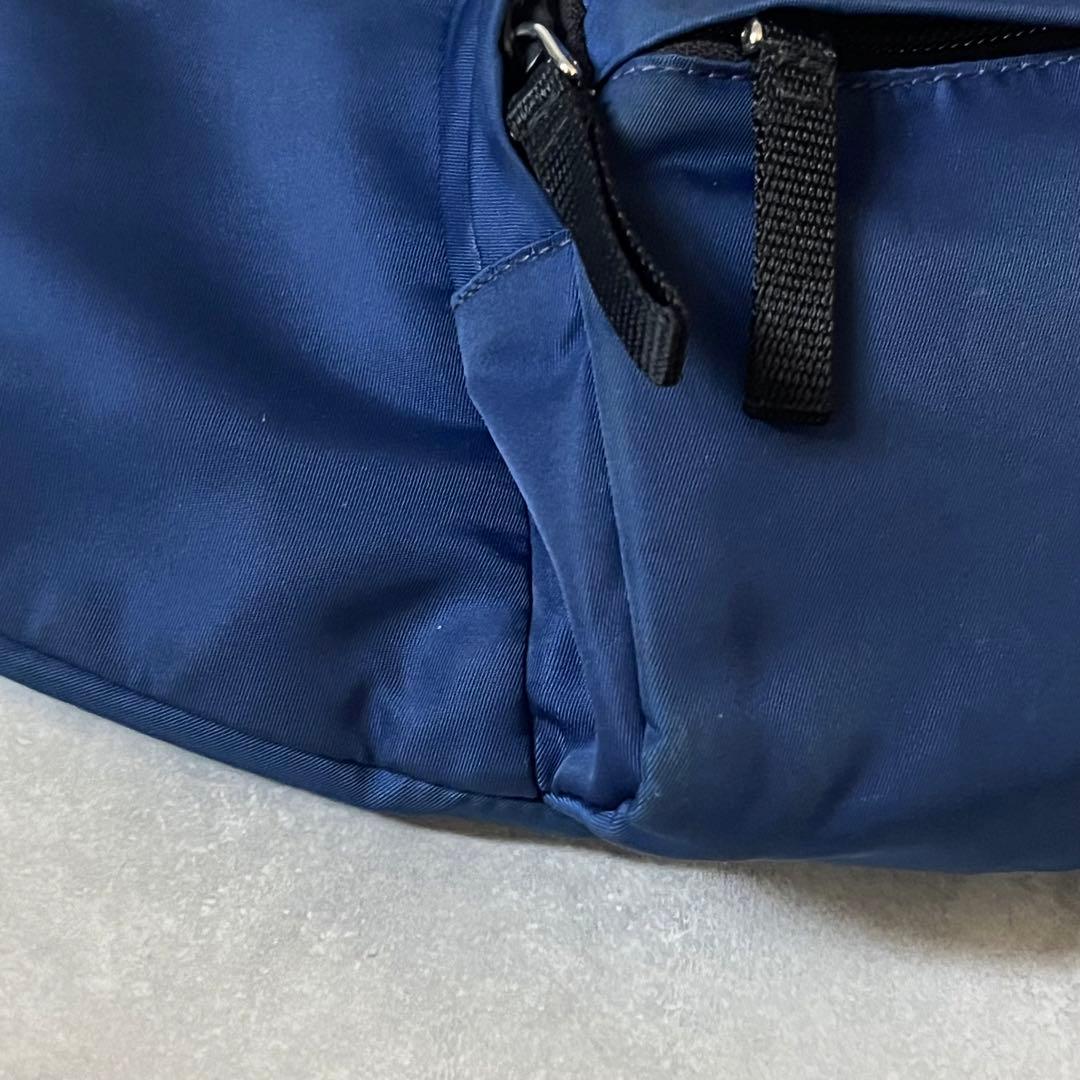 人気】PRADA ウエストバッグ 2VL005 三角ロゴ ブルー ナイロン - メルカリ