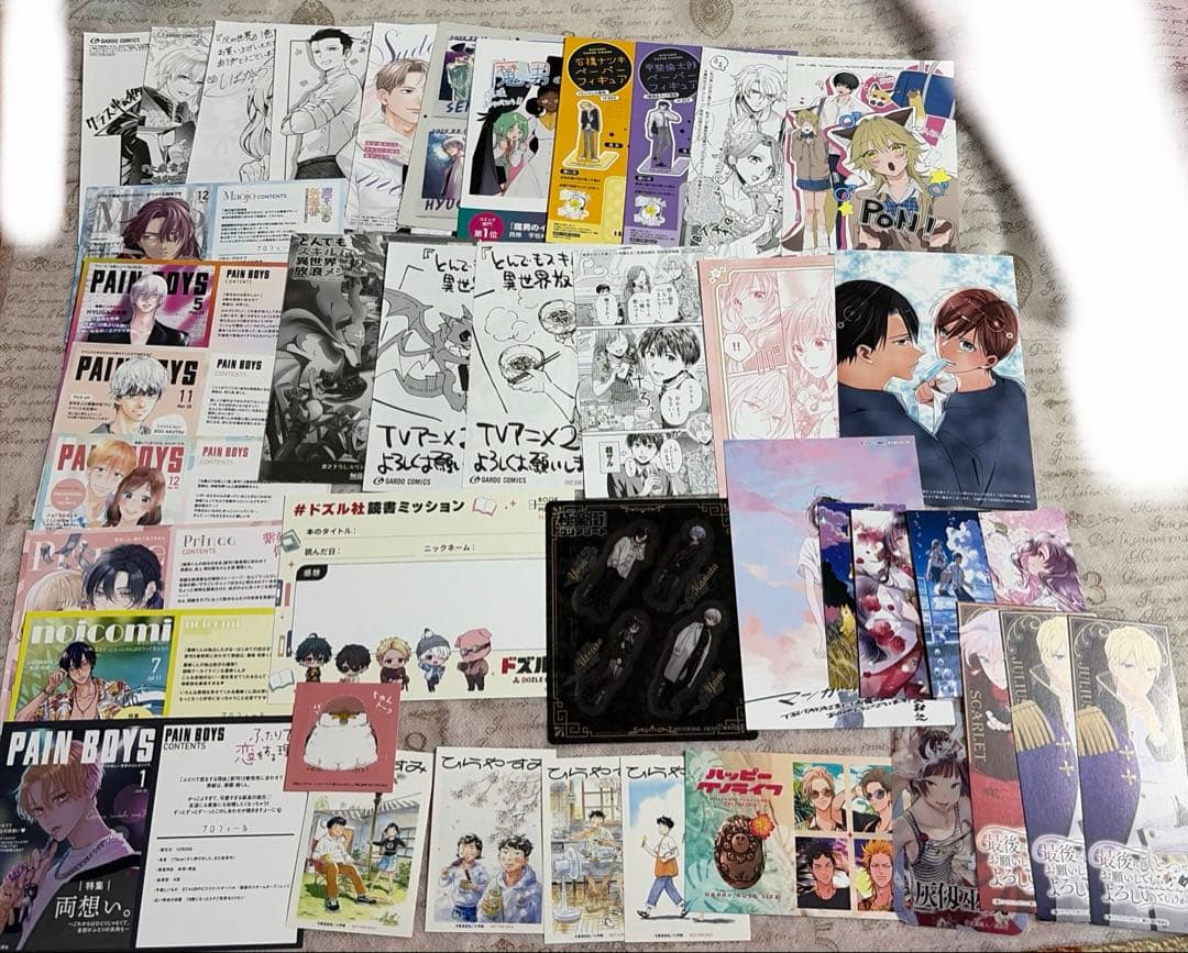 特典 イラストカード イラストペーパー ステッカー まとめ売り 41点