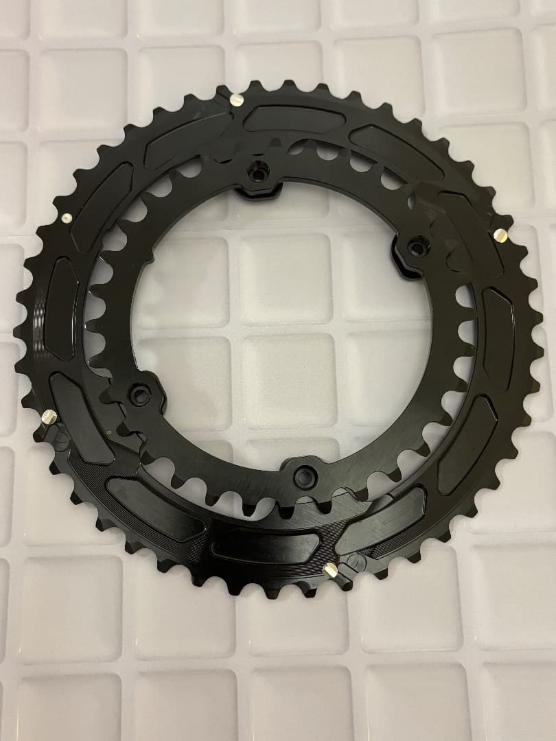 STONE ダブル チェーンリング 46-32T ブラック