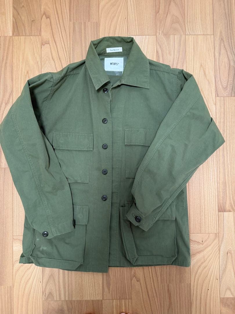 WTAPS JUNGLE SHIRT サイズX01 オリーブ - メルカリ