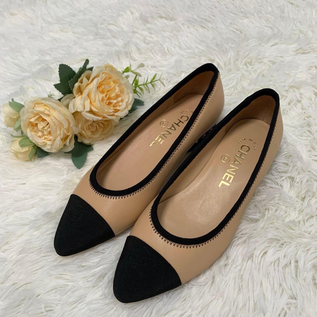 CHANEL シャネル ココマーク パンプス 中古・古着通販】CHANEL (シャネル) ココマークバイカラーヒール