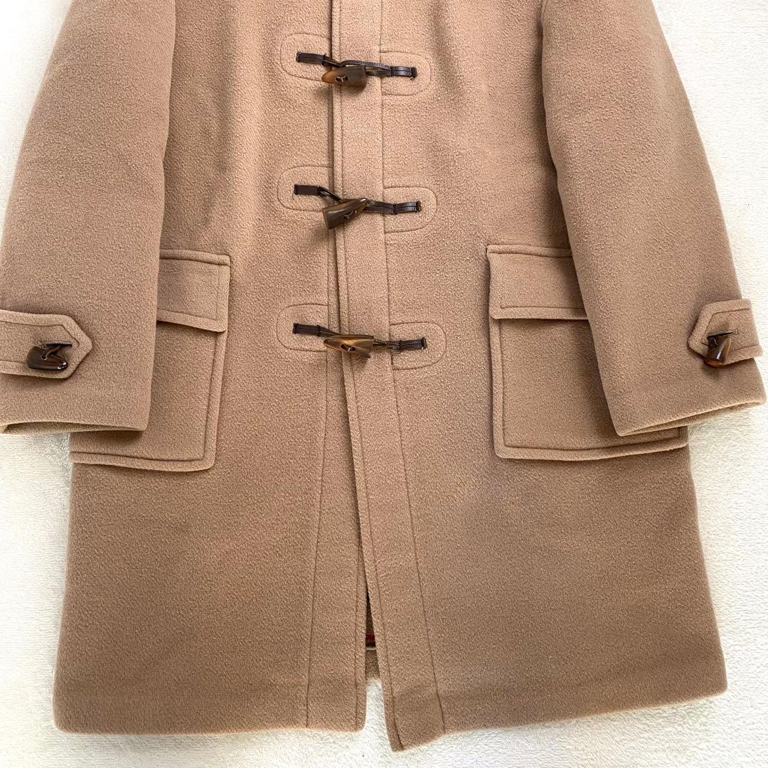 美品】バーバリー 英国製 ダッフルコート フード ノバチェック