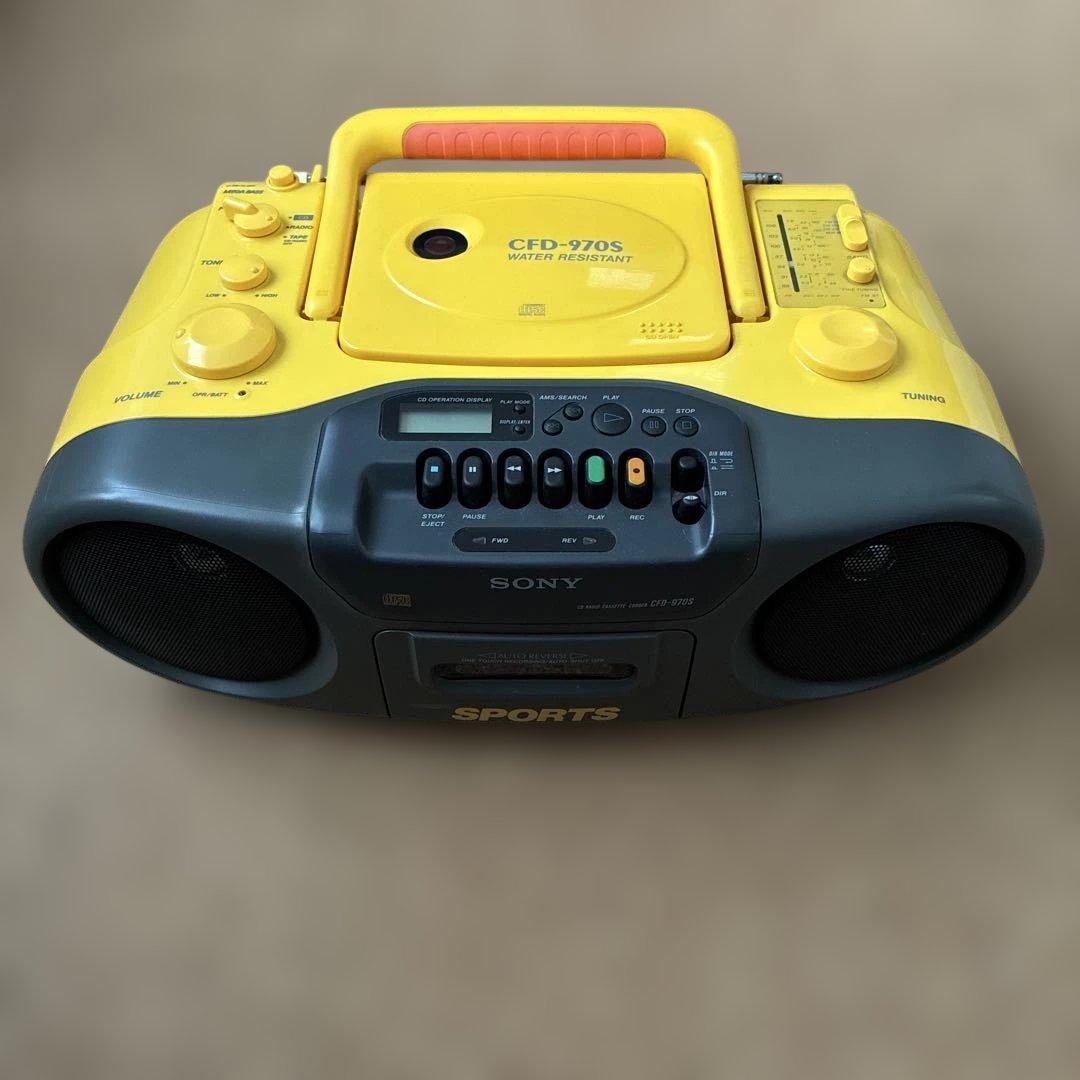 SONY SPORTS CFD-970S *ジャンク品 SONY SPORTS CFD-970 MEGABASS搭載 防滴仕様 CDラジカセ ソニー
