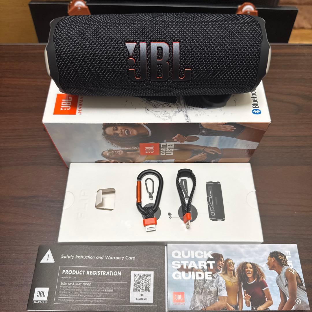 JBL FLIP7 ブラック ワイヤレススピーカー JBL、音質・デザイン・機能を強化したBluetoothスピーカー「Flip 7