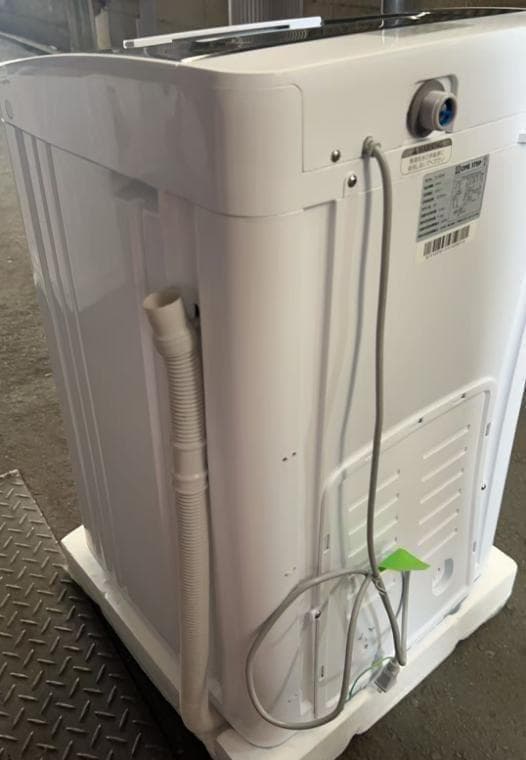 中古 全自動洗濯機 5.5kg 縦型洗濯機 乾燥機能 コンパクト 小型 ホワイト