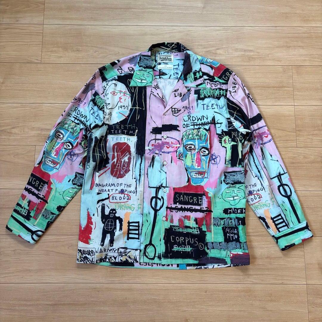 WACKO MARIA バスキア　長袖　シャツ　basquiat ワコマリア×バスキア新作、初の長袖ハワイアンシャツを発売