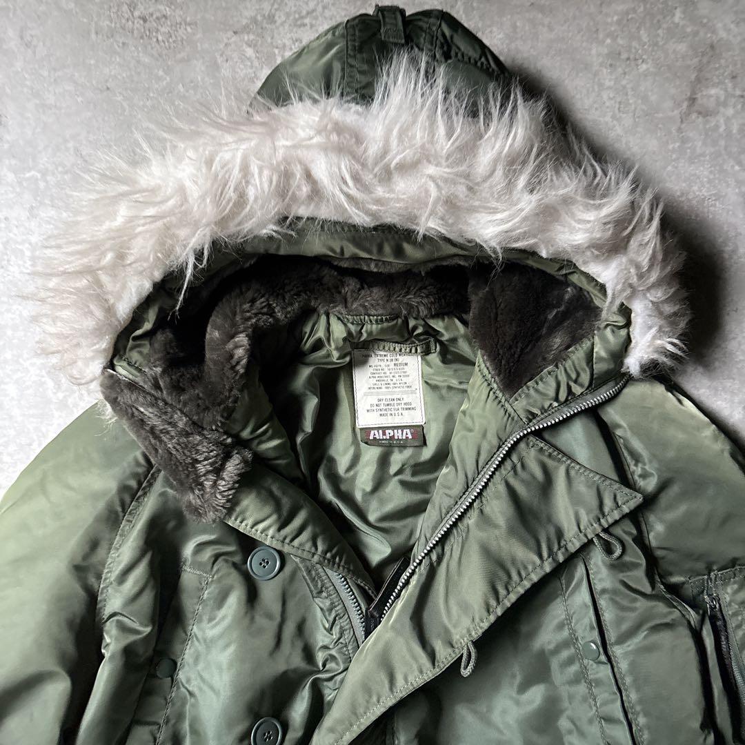 USA製 旧タグ 三本タグ アルファ N-3B ジャケット IDEAL カーキ - メルカリ
