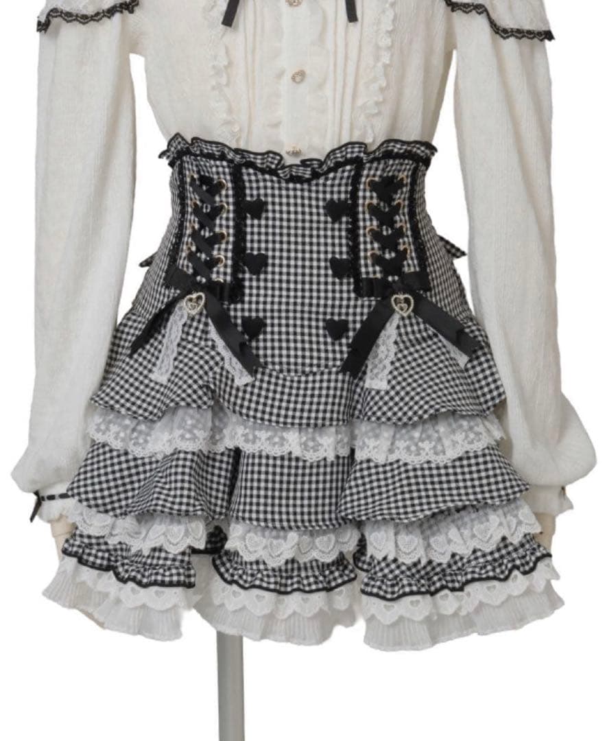 lizlisa レースアップティアードスカパン - メルカリ