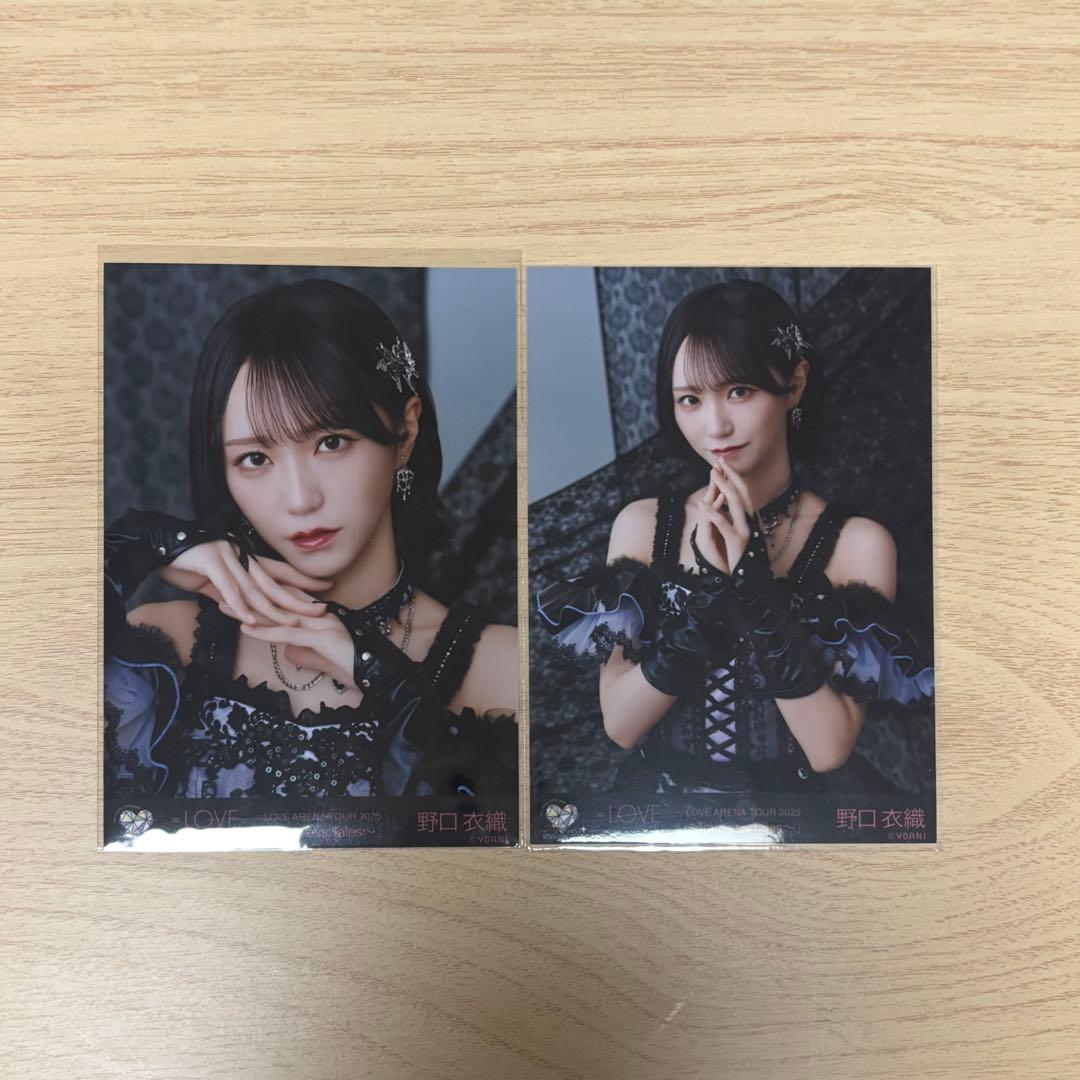 LOVE イコラブ 生写真 野口衣織 黒衣装 セミコンプ ヨリ チュウ - メルカリ