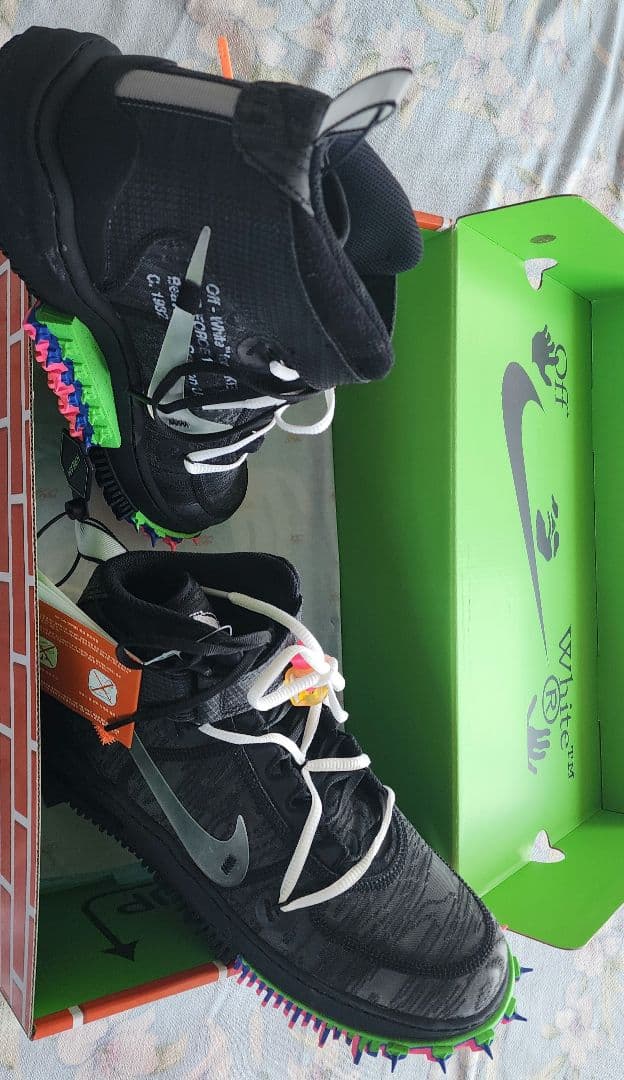 値引【新品】 NIKE　off-whiteエアフォース1 27.5cm　箱付き