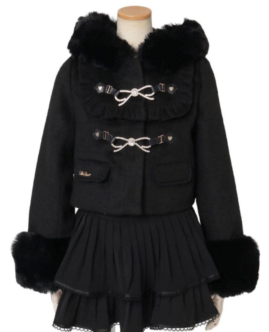 リズリサ　ショートコート　ブラック リズリサショートコートブラック - メルカリ