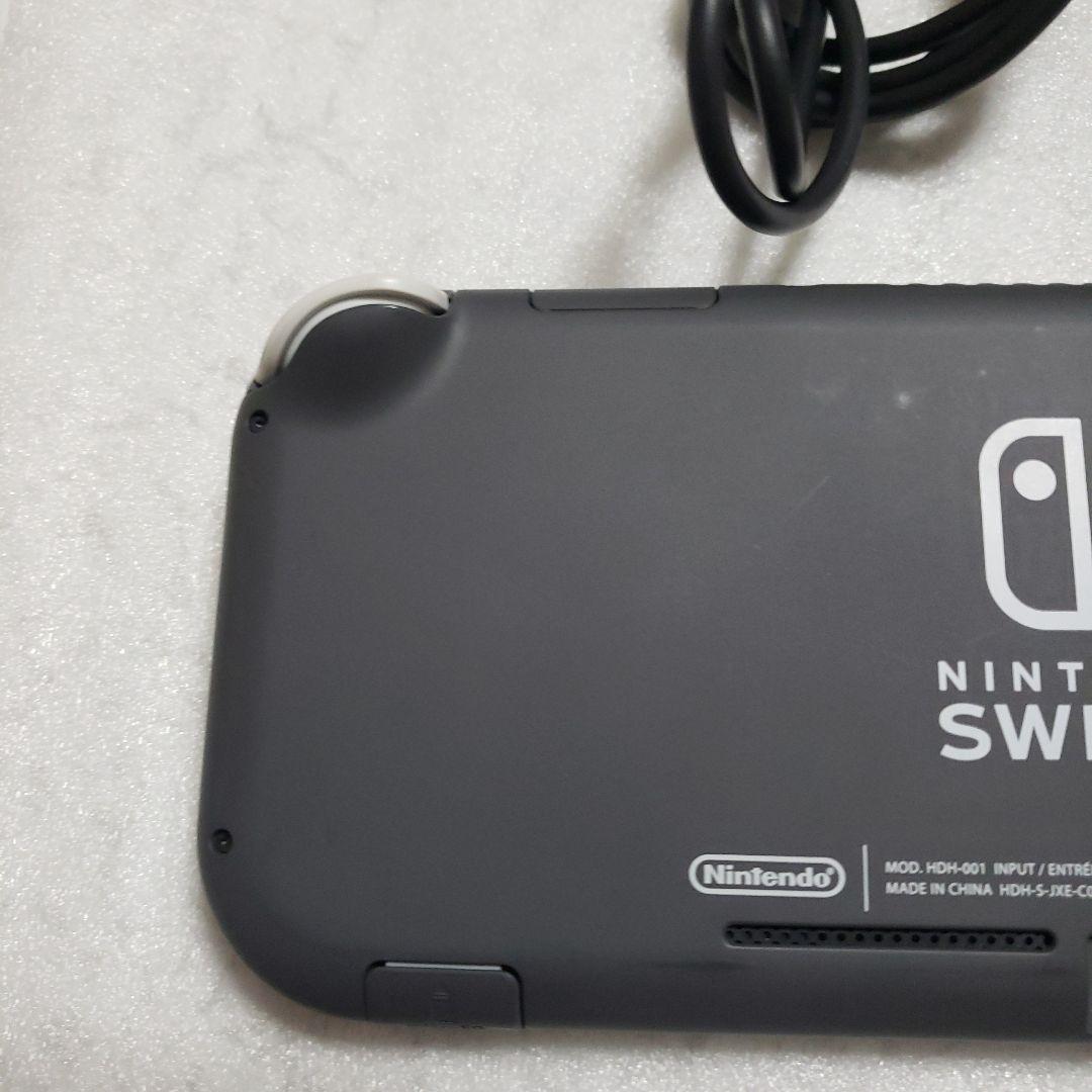 Nintendo Switch Lite グレー中古超美品充電器、SDカード付き