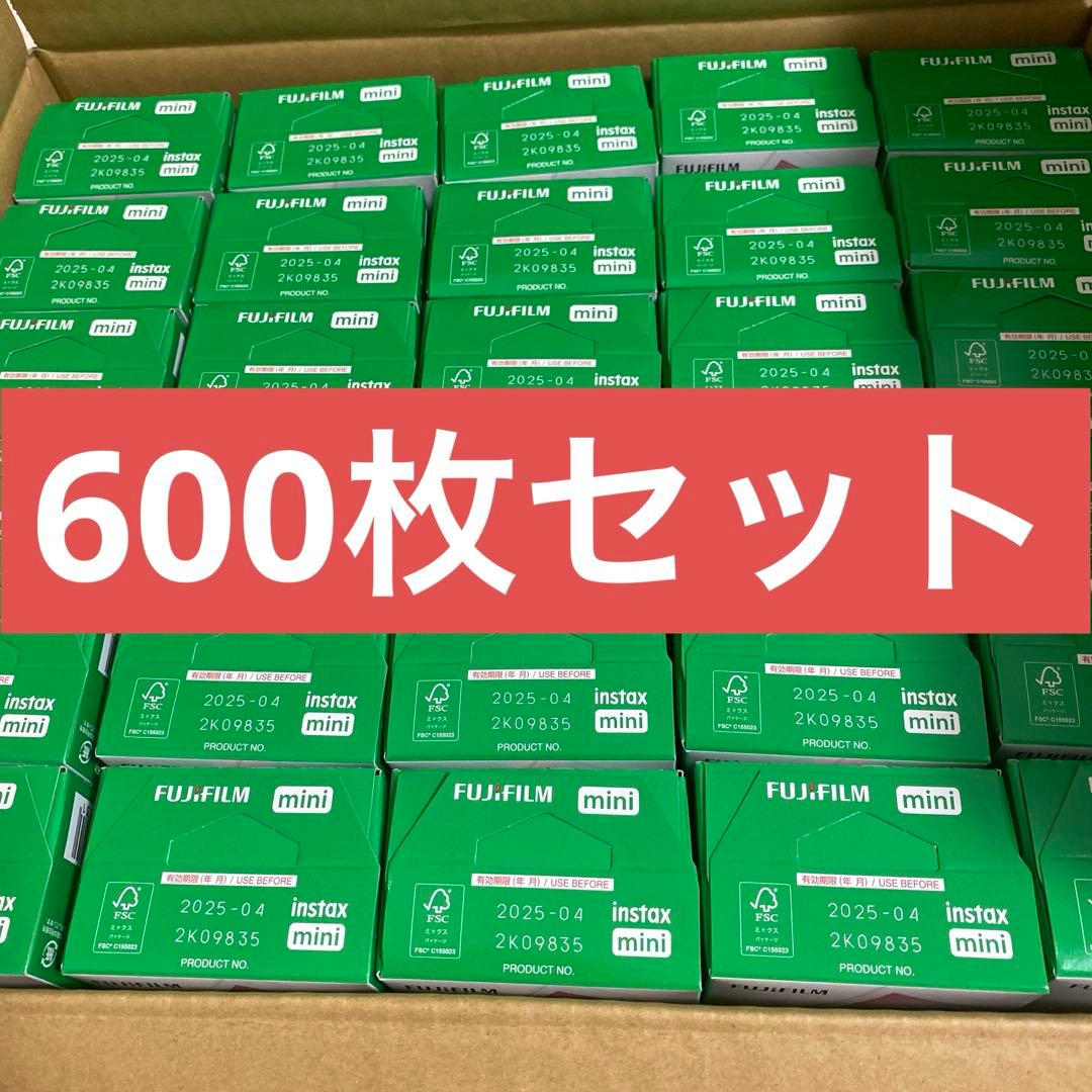 FUJIFILM instax mini インスタントフィルム 600枚 チェキ フジフィルム チェキフィルム 600枚 instax mini 20枚入×30箱