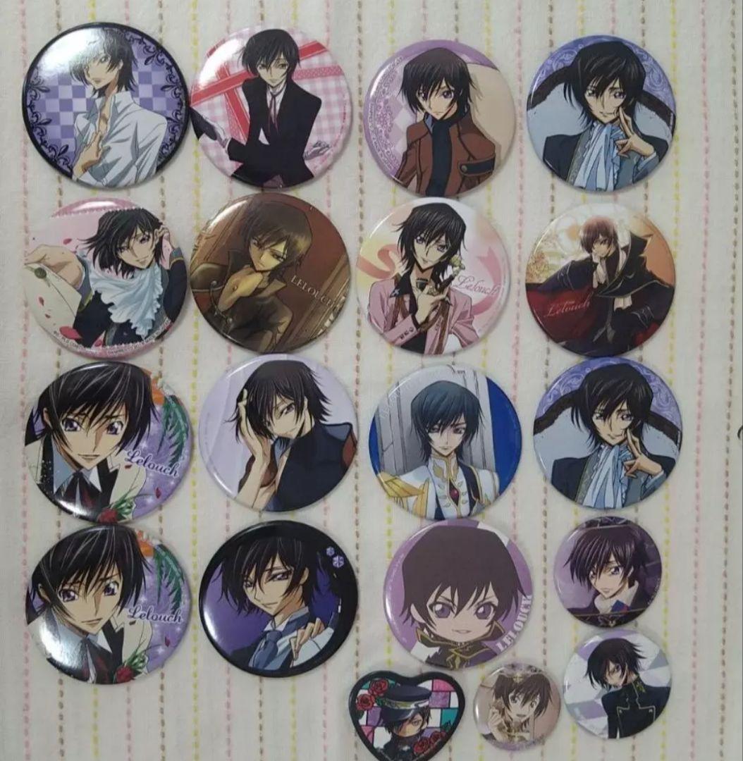Code Geass 19-piece badge set 缶バッジ19個セット コードギアス』シリーズ|CODE GEASS INFORMATION
