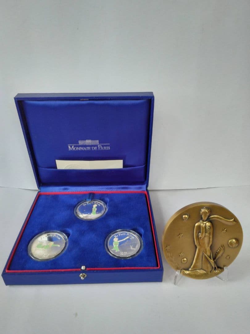 SALE✧星の王子さまフランス版発行60周年記念（銀貨）銅メダルセット✧ フランス France 星の王子さま フランス版発刊60周年 プルーフセット