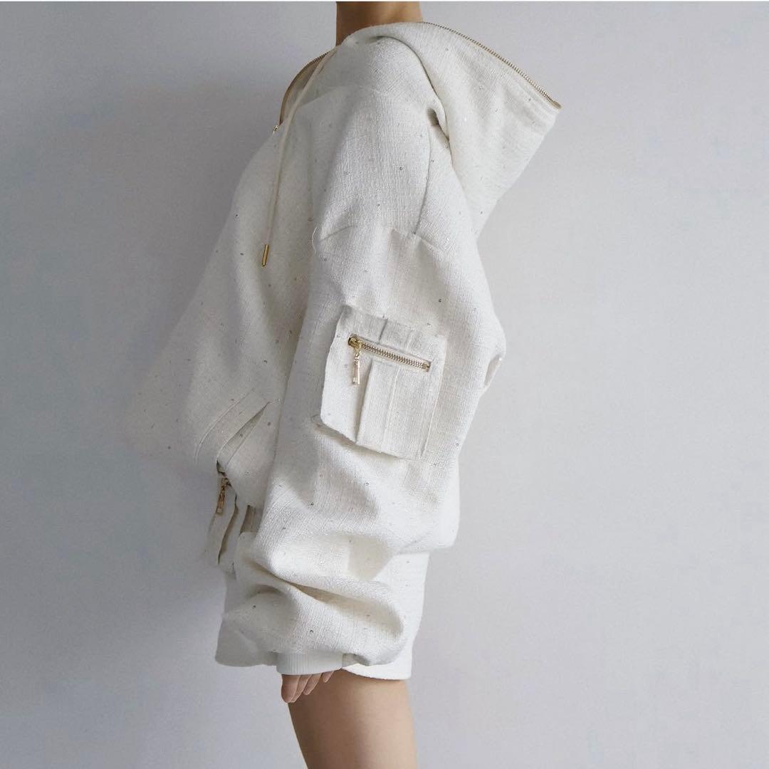 randy ツイードカーゴセットアップ - メルカリ