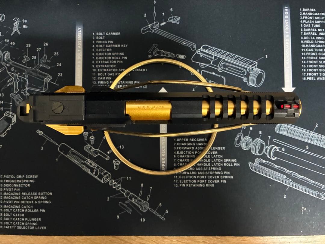 東京マルイ ハイキャパ5.1 ゴールドマッチ GBB 美品 箱・マガジン付属