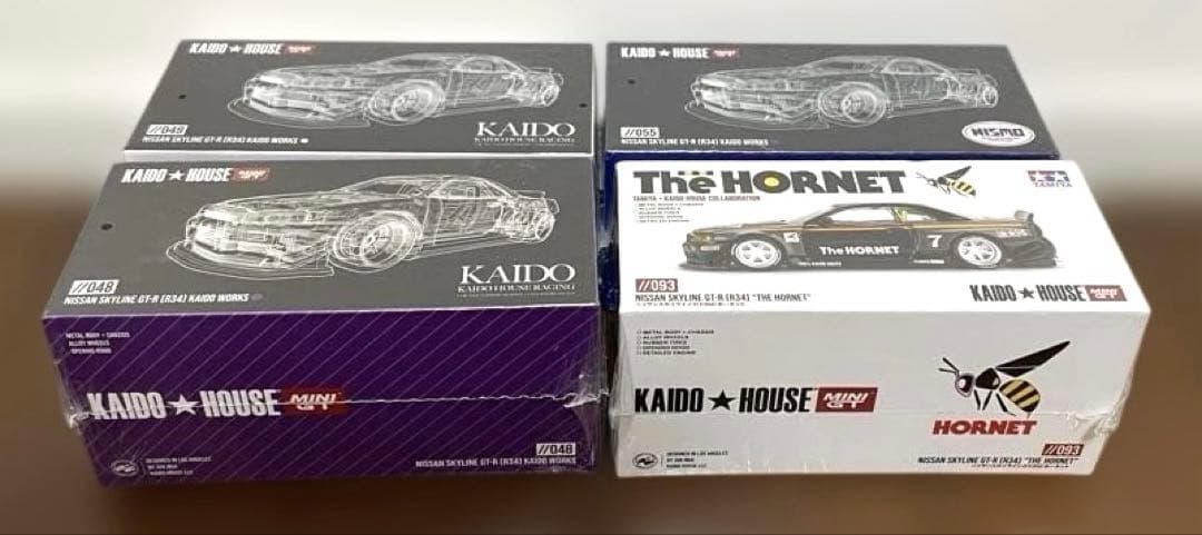 街道ハウスNissan Skyline GT-RR34 (新品未開封4台SET)