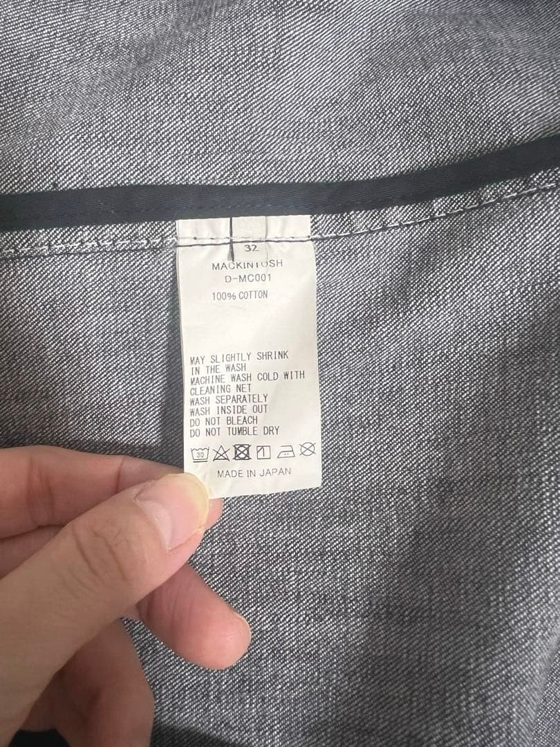 けん様】MACKINTOSH グレー ステンカラーコート サイズ32 - メルカリ