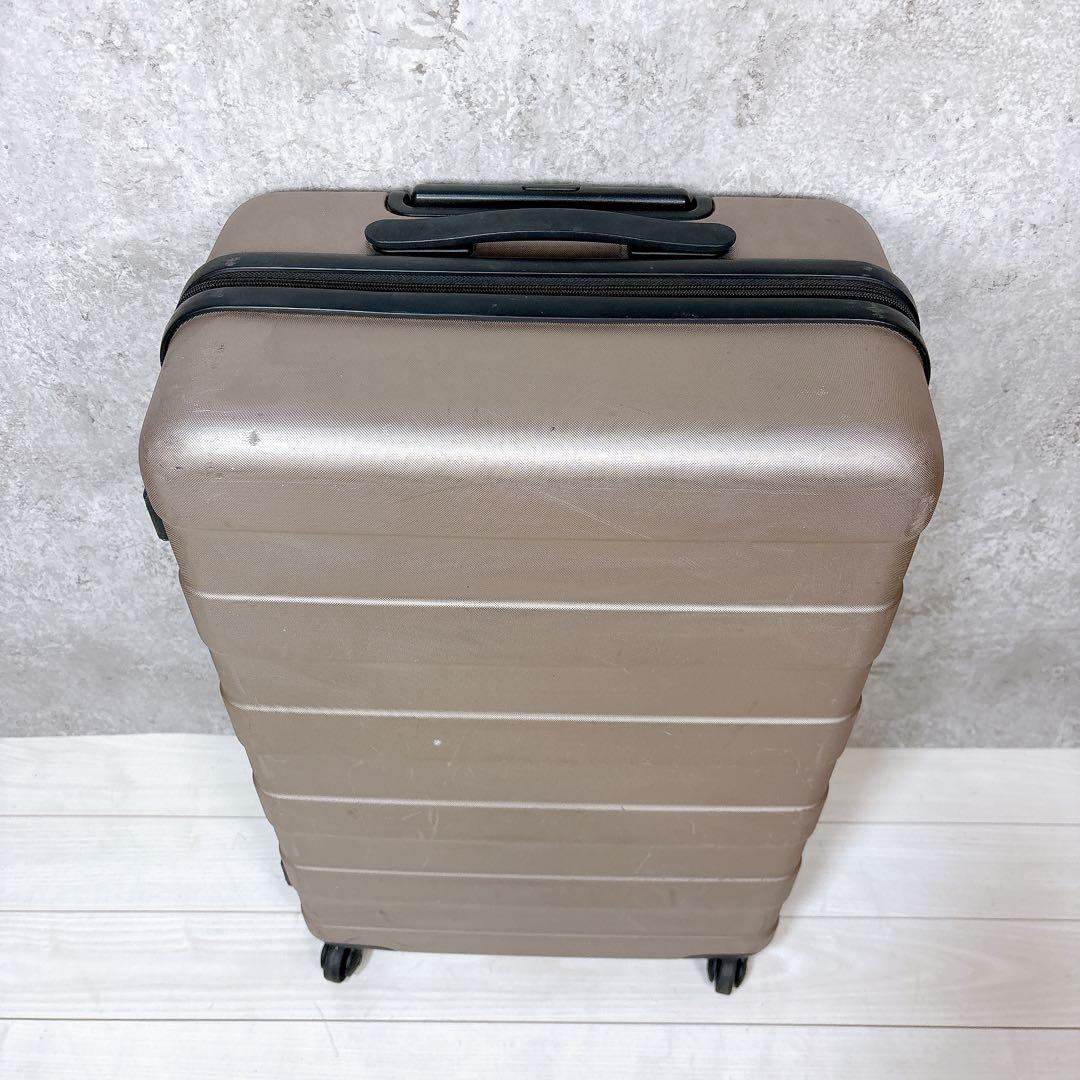 無印良品 MUJI バーを自由に調節できるハードキャリーケース 62L