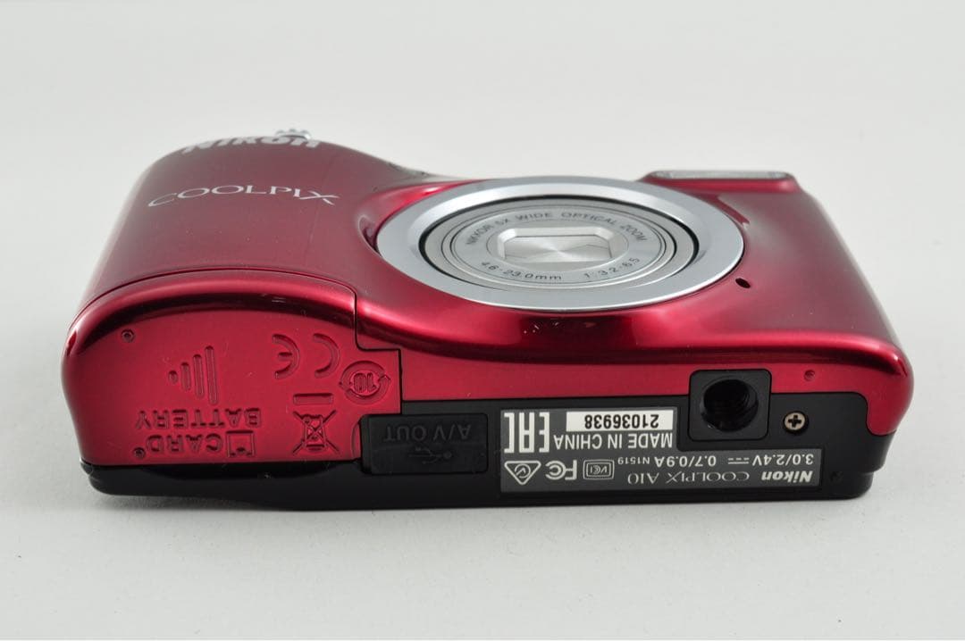 美品 Nikon COOLPIX A10 レッド コンパクトデジタルカメラ - メルカリ