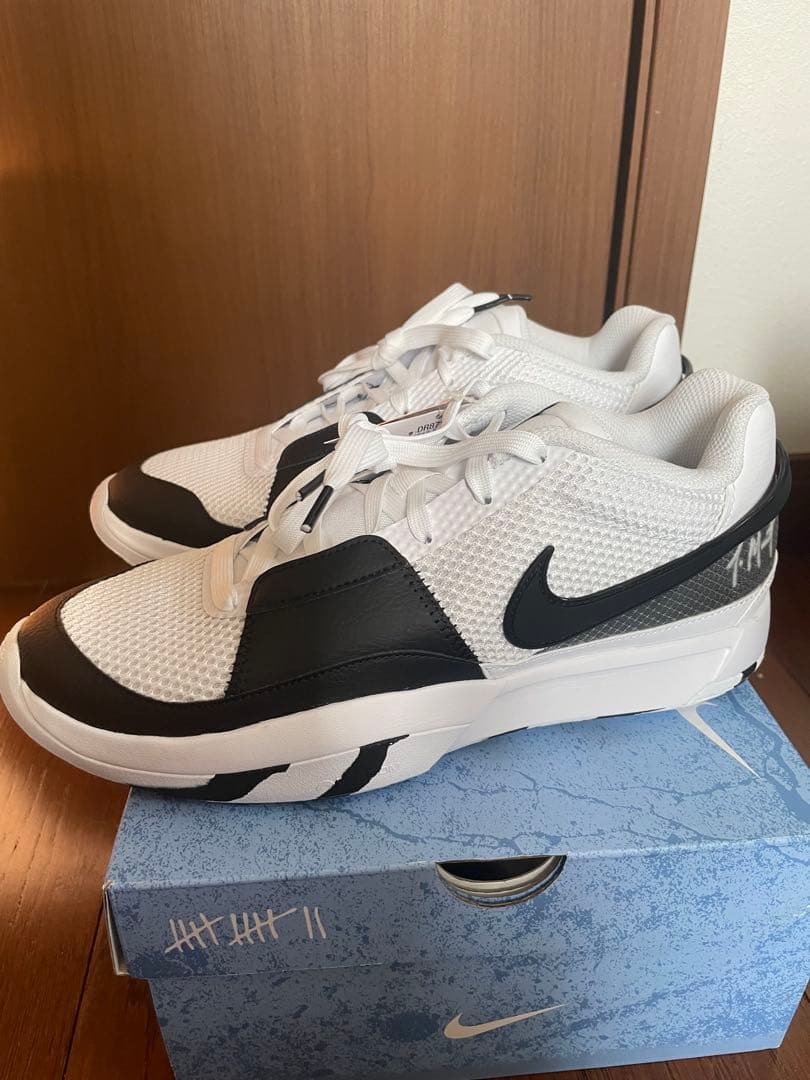 シューズ(男性用) NIKE JA 1 EP WHITE/BLACK 27.5cm