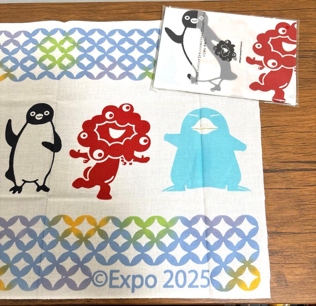 ミャクミャク にじゆら 手ぬぐい カモノハシのイコちゃん Suicaの