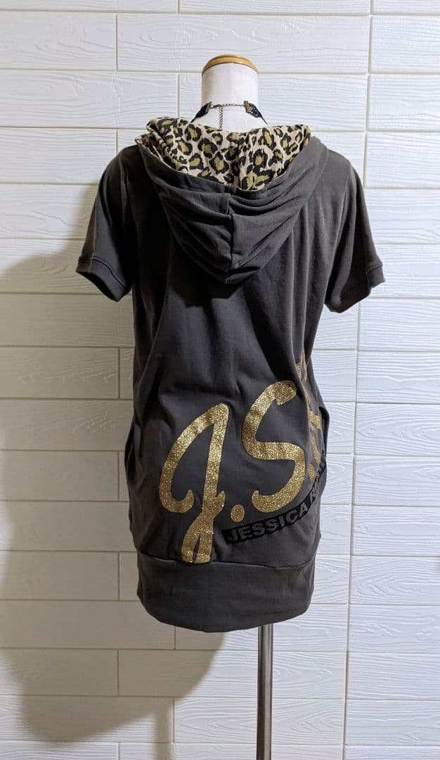 フェアリーグランジ y2kダークコア 平成ギャル ヒョウ柄スカル