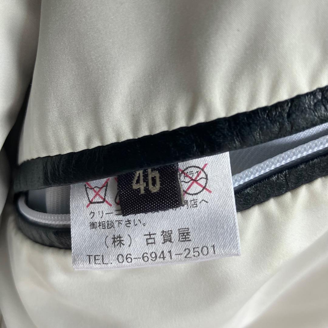 専用定価80万 イタリア名門 エディモネッティ レザージャケット 46