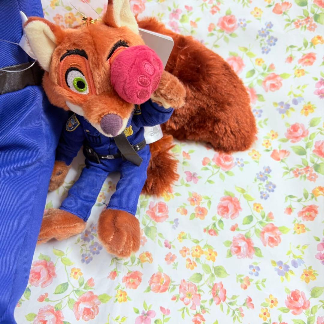 ズートピア ニック　ぬいぐるみ&キーチェーン MOGUMOGU