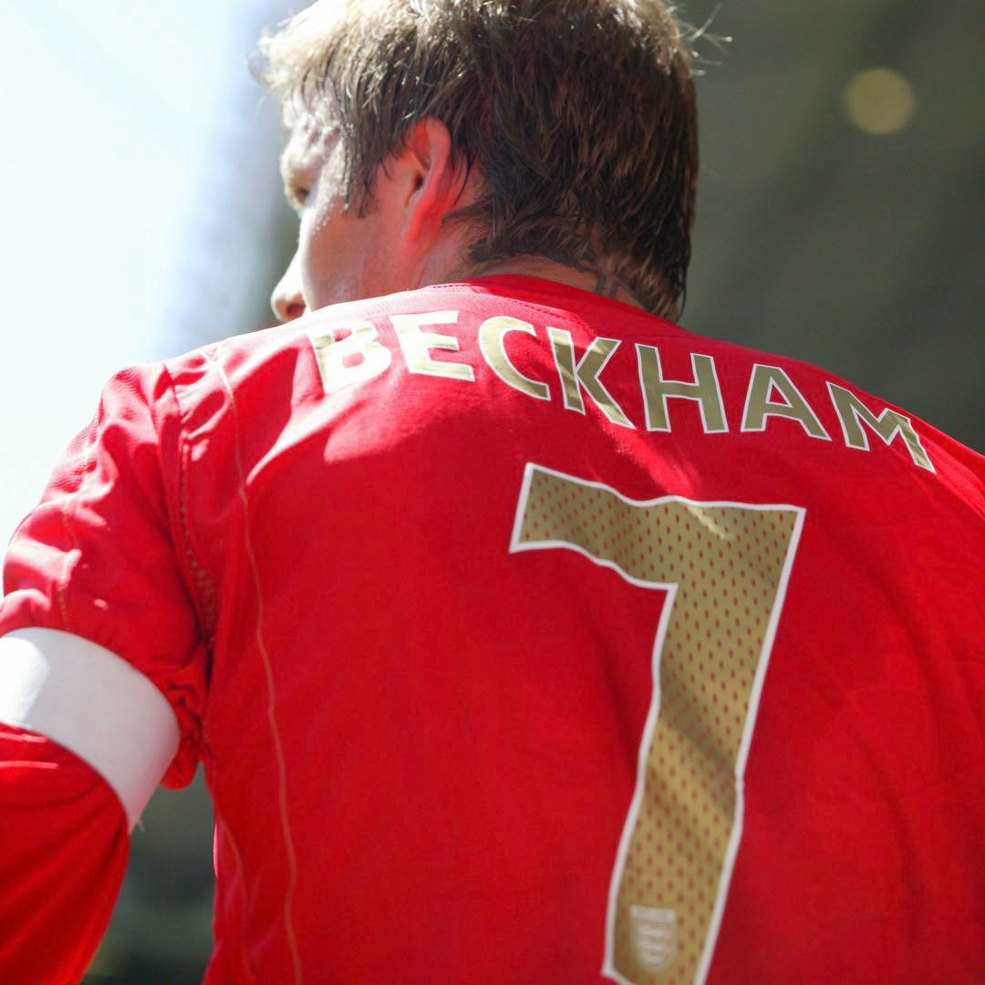 イングランド代表 2006-08 ベッカム アウェイ ユニフォーム - メルカリ