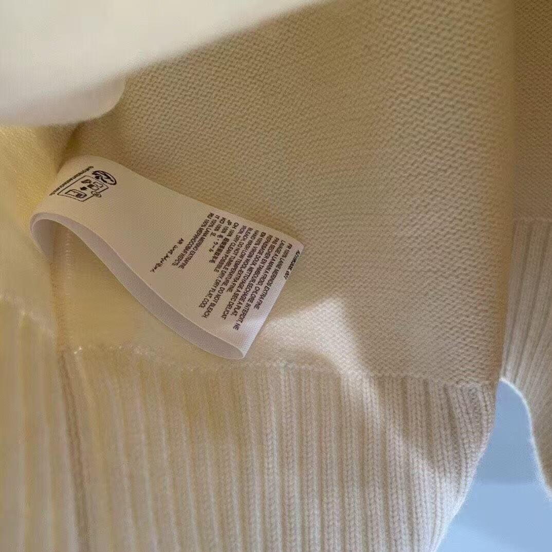 AMI PARIS ホワイト ニット セーター ポロニット M - メルカリ