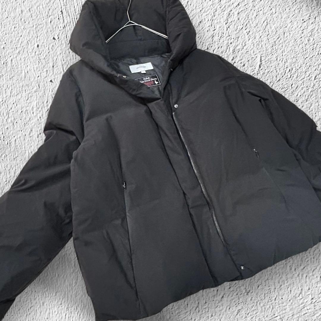 ホワイトダック 《UNTITLED》ダウンジャケット(46）黒 大きいサイズ