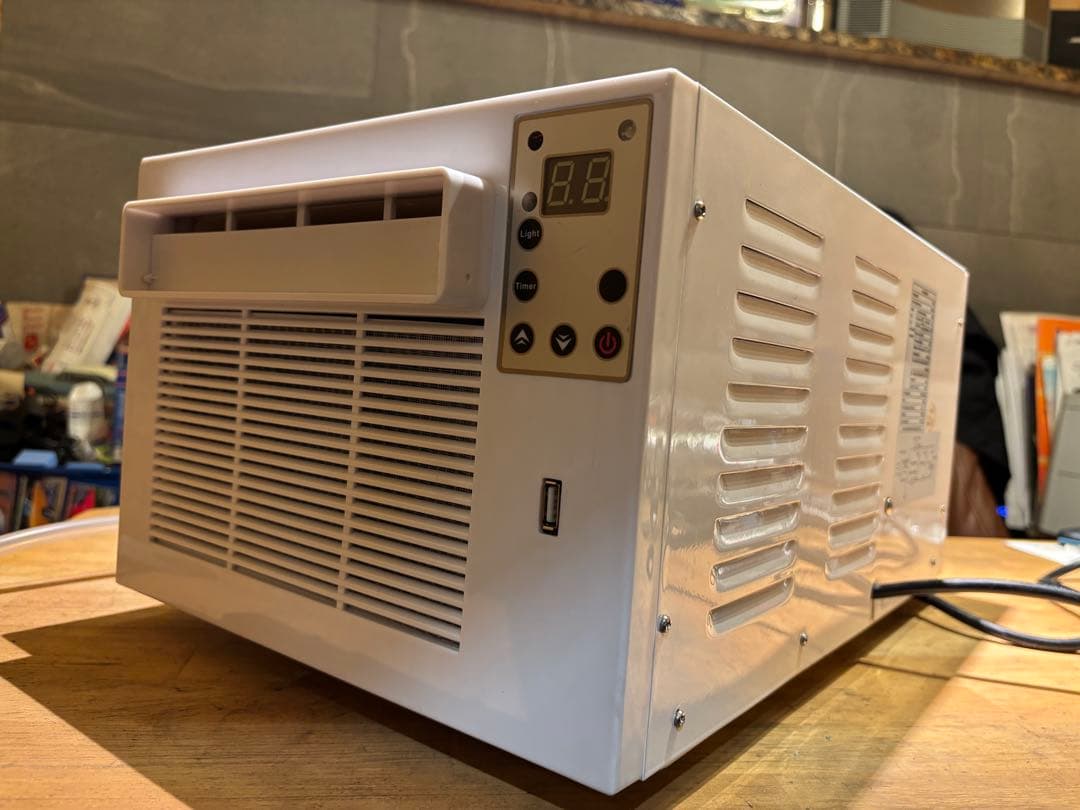 窓用ミニエアコン デジタル表示 キャンピングカー　ポータブルエアコン 在庫処分価格!!コンパクトエアコン ポータブルエアコン ウインド