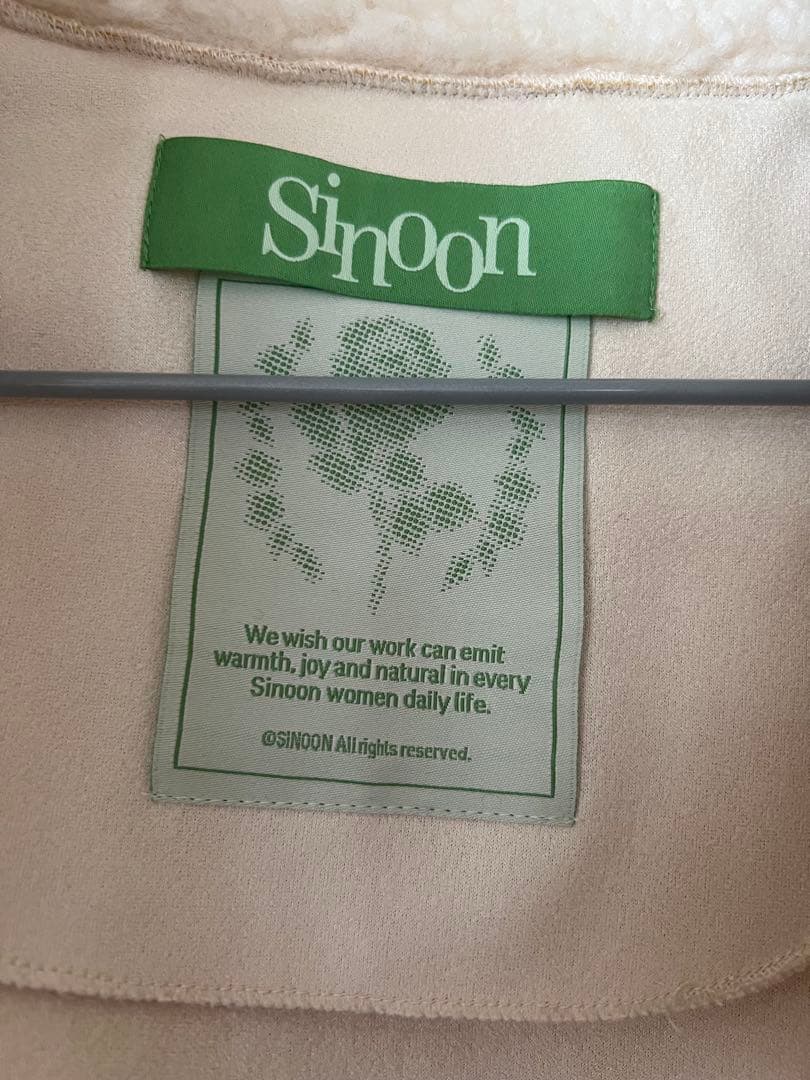 KC様専用 sinoonアイボリー フリース ダッフルコート - メルカリ