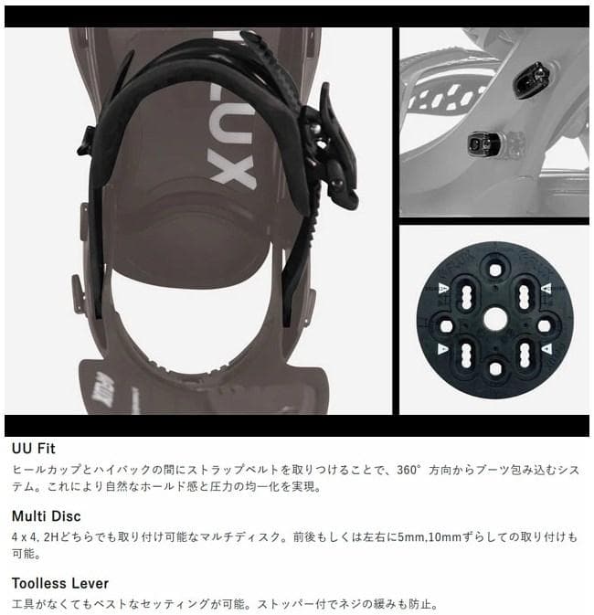 新品23-24FLUXフラックス DS Mサイズ25.0〜27.5cm BLUE